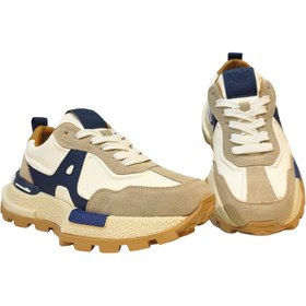 Resim Guja Erkek Kalın Kaydırmaz Kauçuk Taban Bağcık Kapamalı Renk Detaylı Sneakers Ayakkabı 