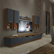 Resim Decoraktiv Trendstyle 8DA Mdf Tv Ünitesi Tv Sehpası - Ceviz - Antrasit 