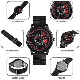 Resim Sones Olevs 5526 Erkek Elmas Setli Işıklı Su Geçirmez Kuvars Saat Altın 