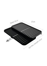 Resim Genişleyen Bulaşıklık Tezgah Üstü Bulaşıklık Antrasit 