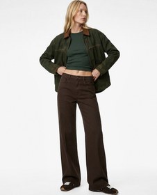 Resim Yıkamalı Klasik Yaka Cep Detaylı Düğmeli Oversize Denim Ceket 
