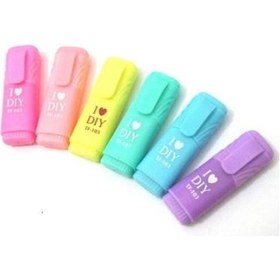 Resim Pinco Fosforlu Kalem Dıy Mini 6 Lı Xh-908 