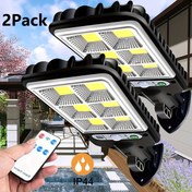 Resim 2 Paket ANKRIYUL Güneş Enerjili Bahçe Lambaları Uzaktan Kumanda ile, Su Geçirmez Duvar Aydınlatması, Güneş Enerjili Dış Mekan Yolu Lambaları Kızılötesi Sensör, Plastik Gölgelik, Lityum Pil 