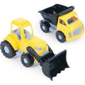 Resim Dolu Jumbo İkili Kamyon - Dozer Set 
