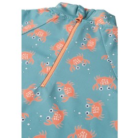 Resim Miela Kids Erkek Bebek UV Korumalı Tek Parça Mayo - Crazy Crab Mint - Mint / 18-24 Ay 
