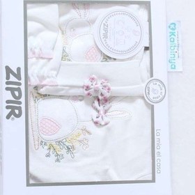 Resim Zıpır Tavşan Kabartmalı Kurdelalı Hastane Çıkışı 5'Li Kız Bebek Çok Renkli 