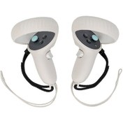 Resim Oculus Quest 2 Vr Aksesuarları İçin 1 Çift Çizilmez Silikon Denetleyici Tutma Kapağı Gamepad Kolu Koruyucu - Beyaz Beyaz 