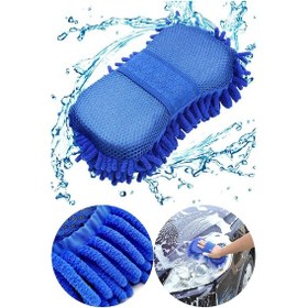 Resim Technojet Mikrofiber Araba Yıkama Eldiveni Süngeri Temizleme Oto 