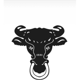Resim Boğa Başı (Oto-Motor-Laptop-Duvar-Dekor) 10 x 9 cm 