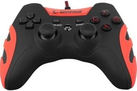Resim Rampage 2 Li Paket Rampage SG-R218 Ps3/pc x Input Kırmızı USB 1.8m Joypad +Mavi G Desenli Gaming Mouse Pad Hediye Li 