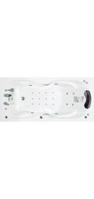 Resim Minnesota Jakuzi 180x80, H:55 Tango Hidromasaj Sistemli Küvet (Gövde + Metal Ayak + 4 Yön Panel) 
