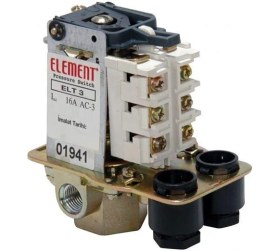 Resim Element Hidrofor Basınç Şalteri 4-16 Bar Tahliyeli Trifaze 1/4 Bağlantılı 