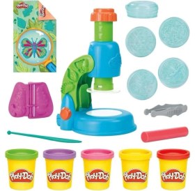 Resim MCM Group G0494 Play-Doh Işıklı Mikroskop Oyun Seti +3 Yaş 