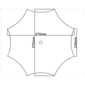 Resim Motifpiyer Lamba Tavan Göbeği 135-8gen-egri-56cm-2 Adet 