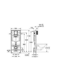 Resim Grohe Rapid Sl Gömme Rezervuar Pnömatik Alçıpan Tipi 13 Cm - 3852 Beyaz - Mavi 