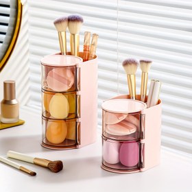 Resim Saç Aksesuarı Düzenleyici, Döner Fırça Tutucu ile Boyunluklar, Küpeler, Bilezikler, Yüzükler, Makyaj Fırçaları, Saç Tokaları ve Aksesuarlar için Uygun 