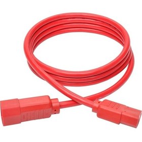 Resim C13 - C14 Güç Kablosu Kırmızı 3 X 1.5 Mm - 2 Metre 