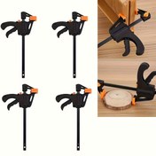 Resim 4 adet Hızlı Çıkarma Pense Seti - 4 İnç Ayarlanabilir Ratchet Bar, Ahşap İşleri, Metal İşleri için Uygun, Kullanımı Kolay El Aleti 