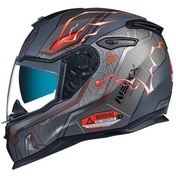 Resim Nexx Sx.100 Gıgabot Mat Gri-Kırmızı Kask 