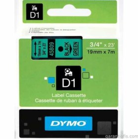 Resim Dymo D1 Yeşil/siyah Yedek Şerit 19mm X 7mt (45809) 