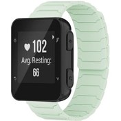 Resim Garmin Forerunner 35/30 / 35j 20mm Manyetik Silikon Saat Bandı Nane Yeşili İçin 