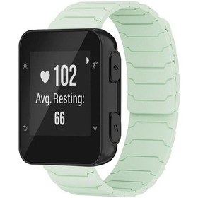 Resim Garmin Forerunner 35/30 / 35j 20mm Manyetik Silikon Saat Bandı Nane Yeşili İçin 