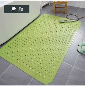 Resim Tysm Yüksek Kalite Pvc Banyo Paspası - 80x80 Kaymaz Masajlı Yeşil Çok Renkli, Evde Kullanım İçin İdeal Çok Renkli 