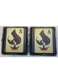 Resim Sigara Tabakası(Kısa Sigara İçin)9.50cm/9.50cm-Maça As 