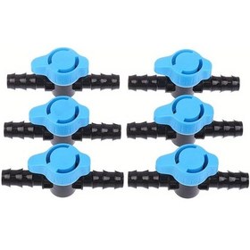 Resim Dream011 6 Adet 16mm Damla Sulama Hortum Vanaları - Bahçe Sulama Bağlantı Parçaları 