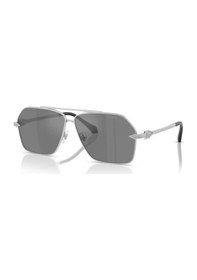 Resim Verace Ve 2284 10006g 63 Erkek Geometrik Gri Metal Güneş Gözlüğü Gri 
