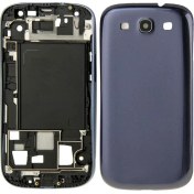 Resim Nokta Teknik Samsung Galaxy S3 I9300 Kasa Kapak Batarya Pil Kapağı Full Kasa - Siyah 