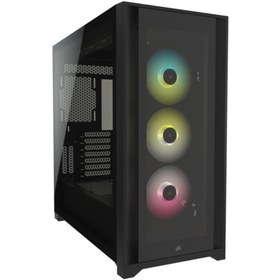 Resim Corsair 5000x Rgb Temperli Camlı Mid-tower Atx Siyah Gaming Kasa- 