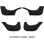Resim Honeybeeshop Tesla Model Y 2025 Kapı Taban Koruyucu Seti 4 Parça Kolay Kurulum Siyah İçin 