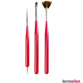 Resim Nascita Nail Art Tırnak Süsleme Fırça Seti 3'lü - 06 
