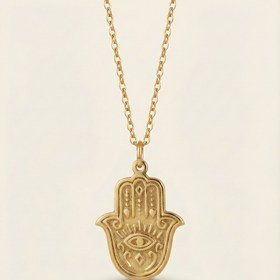 Resim HAMSA KOLYE - 45cm / Silver 