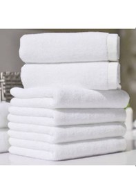 Resim Pamuklu Otel Havlusu 70X140 Cm 10 Adet 