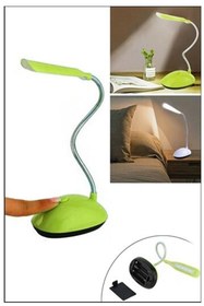 Resim QNİAY Kullanışlı Bükülebilir Kitap Okuma Led Masa Lambası Yeşil Mini Masa Lambası 