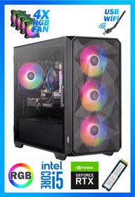 Resim BigGameX Diamond Intel Core I5 12400f 16 Gb Ram 512 Gb M.2 Ssd Rtx 4060 Oyun Bilgisayarı 