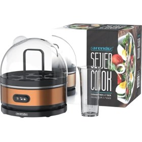 Resim Sevencook 400W Yumurta Pişirici Paslanmaz Çelik 1-7 Yumurta 