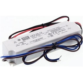 Resim Meanwell Lpv-35-12 35w 12v 3a Sabit Voltaj Led Driver İp67 