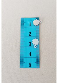 Resim Oya Abiye Bileklik Kolye Pleksi Metalik Plastik Pul Gümüş Renk 24 Gram 300 Adet - Bnc578 