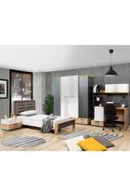 Resim Setay Relax Genç Odası - 4 Kapılı Dolap, Karyola, Komodin, Masa 