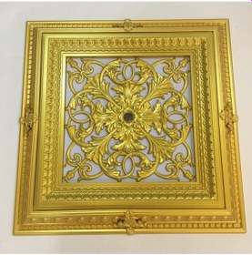 Resim Diecor Led Döşenebilir Saray Tavan Avize Göbeği Sarı 72 X 72 Model:xa284 