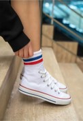 Resim KDY Beyaz - Unisex Günlük Keten Ayakkabı 