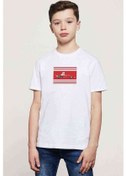 Resim Niki Lauda Formula Baskılı Unisex Çocuk Beyaz T-Shirt 