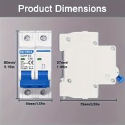 Resim 2 adet Fotovoltaik DC Devre Kesici DZ47-63 Miniature Devre Kesici 2P10A/16A/20A/32/40A/50A/63A, Güneş ve Haberleşme Sistemleri için Paket 2 DC Fotovoltaik Devre Kesicileri. 