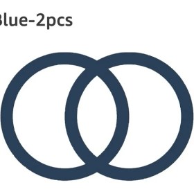 Resim GongtuShop Mavi Stil Magsafe Için 2 Paket Manyetik Plaka Yüzük Evrensel Metal Etiket Desteği Mıknatıs Araba Tutucu Için Kablosuz Şarj Metal Plaka Levha (Yurt Dışından) 