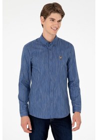 Resim U.s. Polo Assn. Erkek Gömlek 50292418-vr212 Mavi 