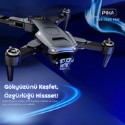 Resim piha S85 Free Pro – 2 Batarya, 40 Dakika Uçuş, 1080P Çift ESC Kamera, Fırçasız Motorlu Drone 
