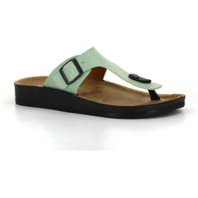 Resim Flex Erkek Ortopedik Mantar Tabanlı Bej Renk Parmak Arası Plaj Deniz Yazlık Kaydırmaz Terlik 